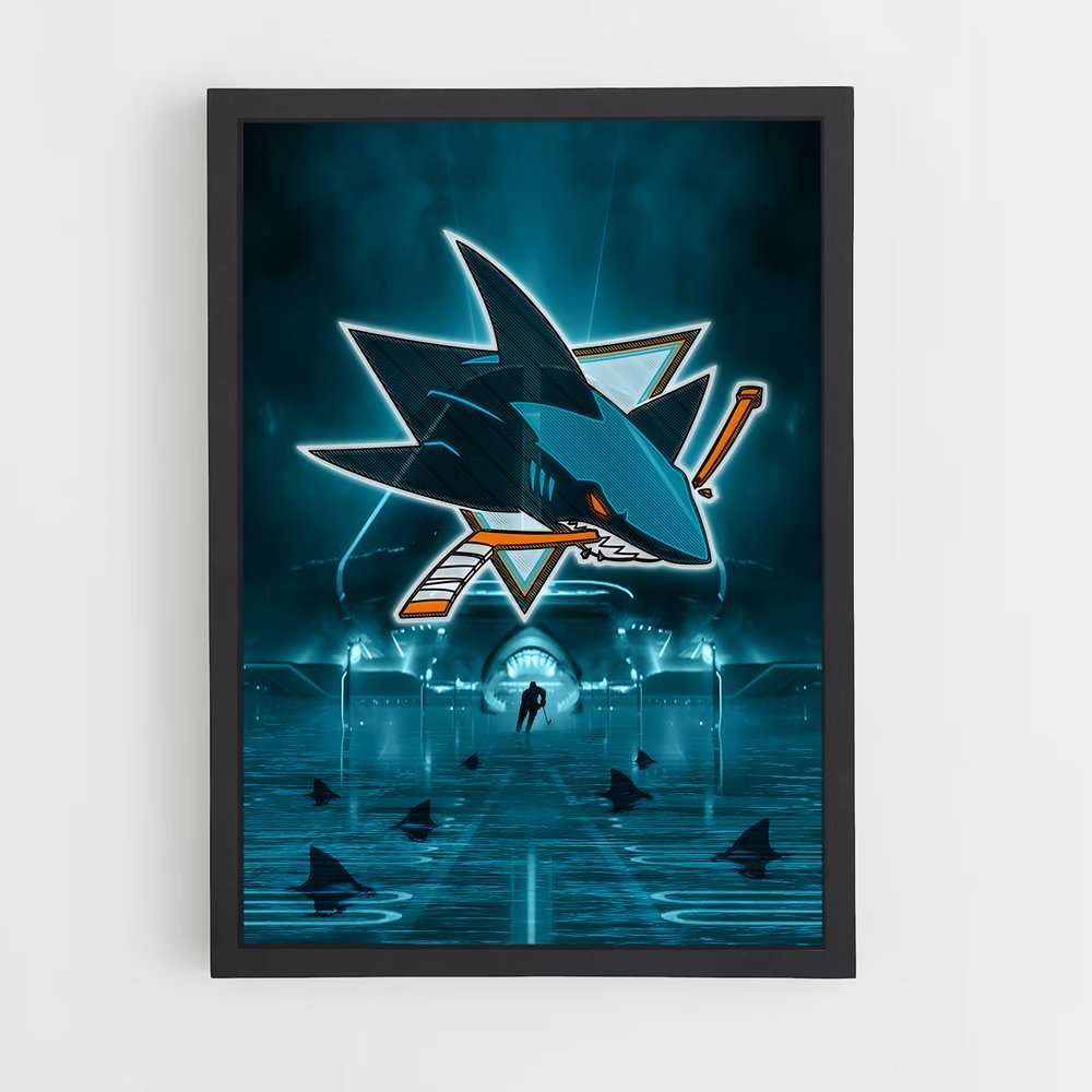 Poster Nageur Étoilé – affiche Hockey sur glace (vue 2)